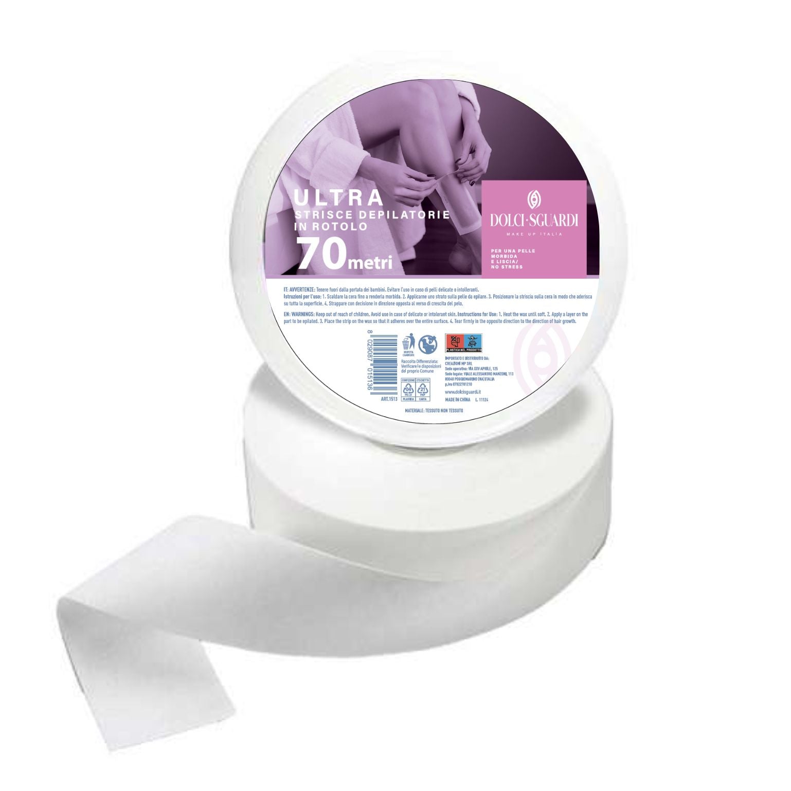 Bandes dépilatoires en rouleau - 70 mt
